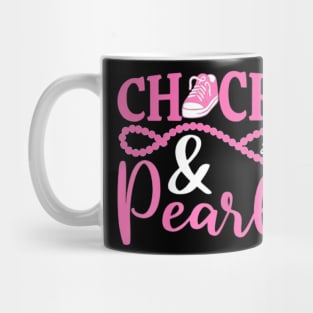 Chucks and Pearls Womens Girls Mug